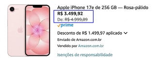 Oferta do iPhone 17e