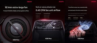 Sistema de resfriamento do Redmi K90 Max