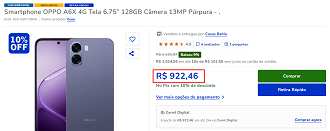 Oferta do OPPO A6x