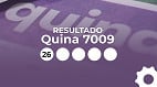 Resultado da Quina 7009 de hoje, sexta (24/04) com prêmio de mais de R$ 600 mil