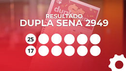 Resultado da Dupla Sena 2949 de hoje, sexta (24/04); prêmio de R$ 1,6 milhão