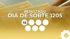 Resultado do Dia de Sorte 1205 de hoje: veja os números que saíram nesta sábado (25)