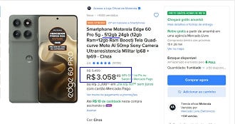 Motorola Edge 50 pro em oferta