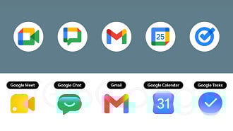 Google vai mudar os ícones do Gmail, Drive e outros apps. Imagem: 9to5google