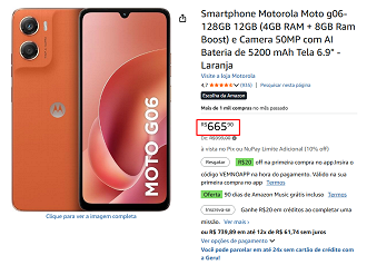 Oferta do Moto G06