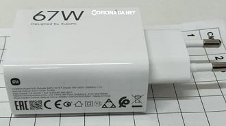 Carregador Xiaomi MDY-15-ET de 67W aparece entre os documentos de homologação do Xiaomi 17T. Imagem: Oficina da Net