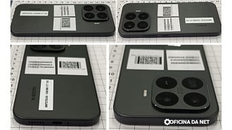 Xiaomi 17T aparece em documento de homologação da Anatel com etiquetas de identificação na traseira. Imagem: Oficina da Net