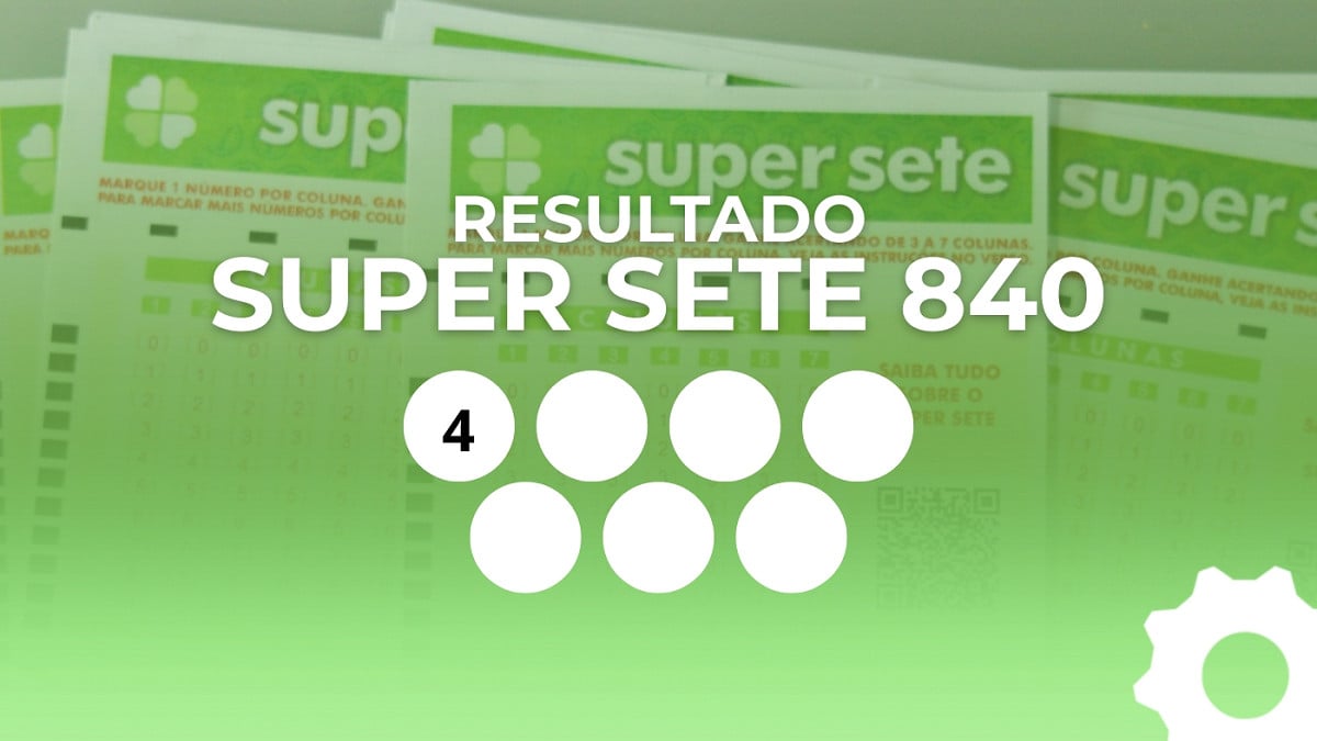 Veja os números sorteados da Super Sete 840. Imagem: Oficina da Net