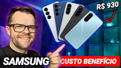  Os 5 melhores celulares Samsung custo benefício em 2026
