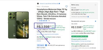 Promoção do Motorola Edge 70