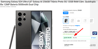 Oferta do Galaxy S24 Ultra