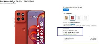 Oferta do Motorola Edge 60 Neo
