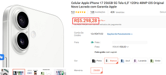 Oferta do iPhone 17