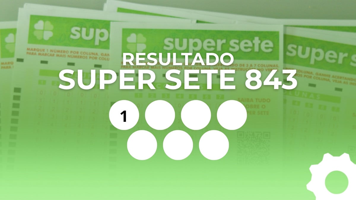 Veja os números sorteados da Super Sete 843. Imagem: Oficina da Net