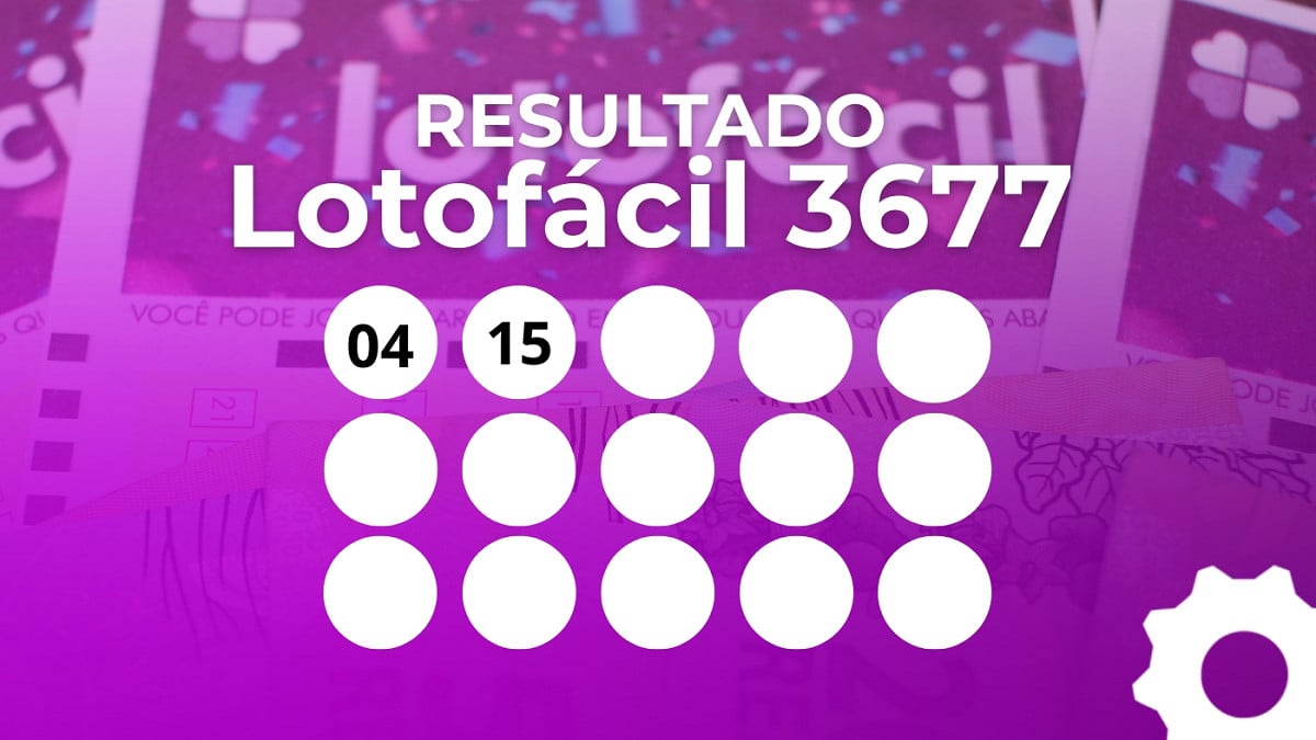 Veja os números sorteados da Lotofácil 3678. Imagem: Oficina da Net