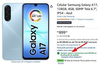 Oferta do Galaxy A17 4G