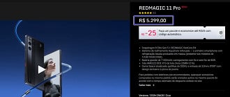 Promoção do RedMagic 11 Pro
