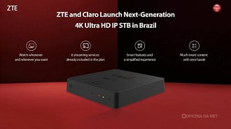 ZTE Z4KW6,novo set-tp boz 4K da Claro chega ao Braisl