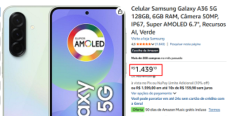Oferta do Galaxy A36