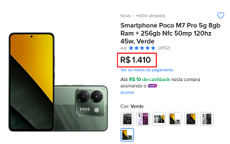 Oferta do POCO M7 Pro