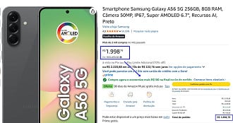 Oferta do Galaxy A56