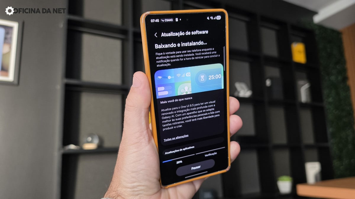 One UI 8.5 na linha S25