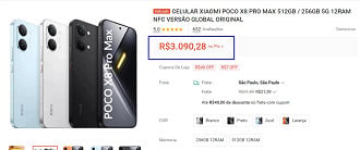 Oferta do POCO X8 Pro Max
