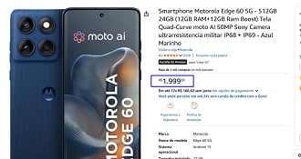 Oferta do Motorola Edge 60 5G de 512GB