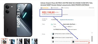 Promoção do POCO X8 Pro