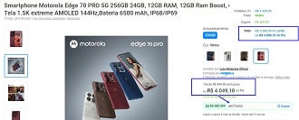 Promoção do Motorola Edge 70 Pro