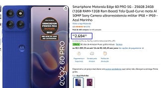 Oferta do Motorola Edge 60 Pro