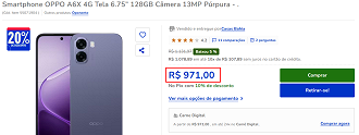 Oferta do OPPO A6x