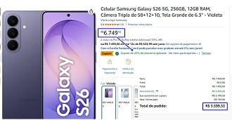 Promoção do Galaxy S26