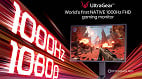 LG revela o primeiro monitor gamer Full HD com 1.000 Hz de taxa de atualização