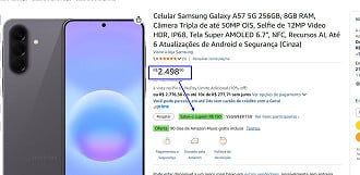 Oferta do Galaxy A57