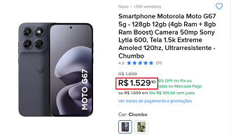 Oferta do Moto G67