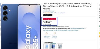 Promoção do Galaxy S25 Plus