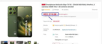 Promoção do Motorola Edge 70