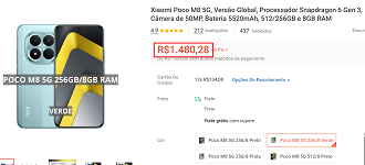 Oferta do POCO M8