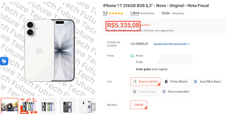 Oferta do iPhone 17