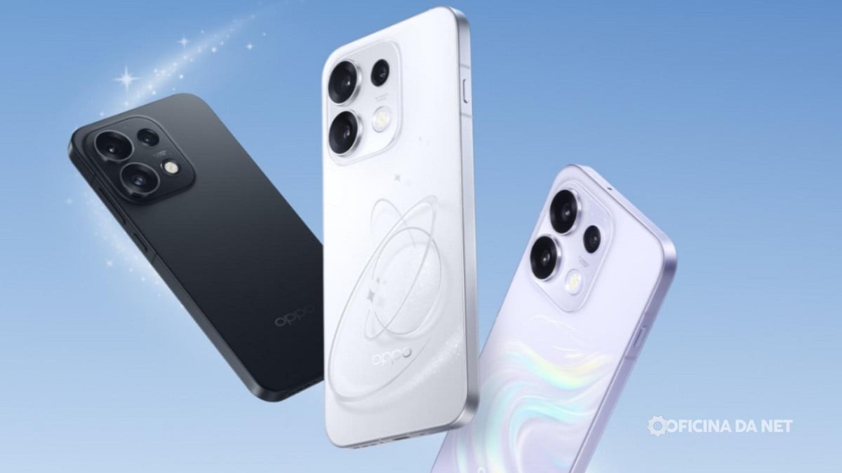 OPPO Reno 16 e Reno 16 Pro chegam com câmera de 200 MP. Imagem: Oficina da Net