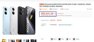 Oferta do POCO X8 Pro Max