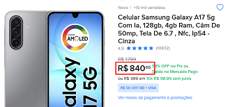 Oferta do Galaxy A17 5G