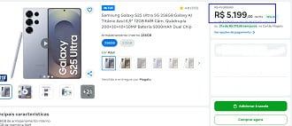 Promoção do Galaxy S25 Ultra