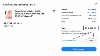 Oferta do Galaxy S26