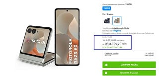 Promoção do Motorola Razr 60