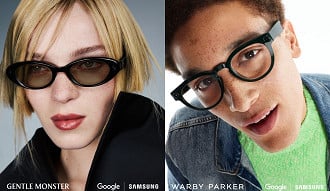 Óculos inteligente da Samsung em parceria com o Google.