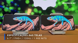 Telas praticamente iguais