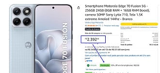 Oferta do Edge 70 Fusion