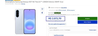 Promoção do Galaxy A57